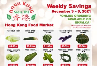Hong Kong Food Market Flyer December 3 to 6