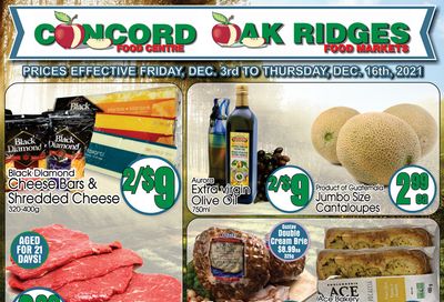 Concord Food Centre & Oak Ridges Food Market Flyer December 3 to 16