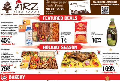 Arz Fine Foods Flyer December 3 to 9