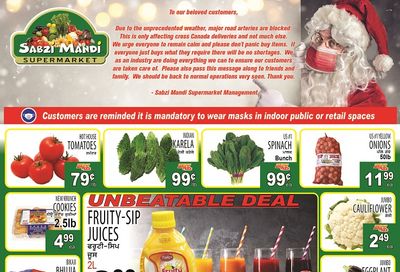 Sabzi Mandi Supermarket Flyer December 3 to 8