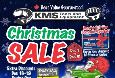 KMS Tools and Equipment Flyer December 1 to 31