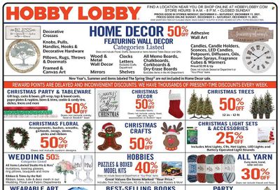 Hobby Lobby Weekly Ad Flyer December 5 to December 12
