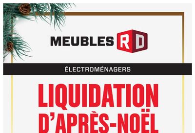 Meubles RD Flyer December 6 to January 9
