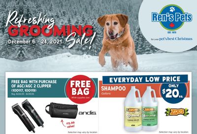 Ren's Pets Depot Refreshing Grooming Sale Flyer December 6 to 24