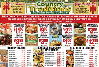 Country Traditions Flyer December 2 to 31