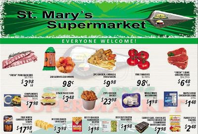 St. Mary's Supermarket Flyer December 8 to 14