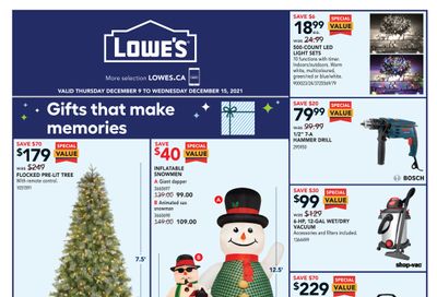 Lowe's Flyer December 9 to 15