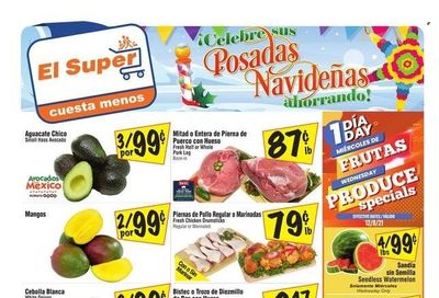 El Super (CA, NM, NV, TX) Weekly Ad Flyer December 8 to December 15