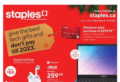 Staples Flyer December 8 to 14