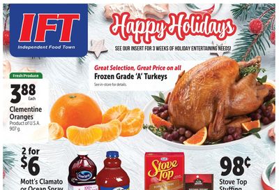 IFT Independent Food Town Flyer December 10 to 16