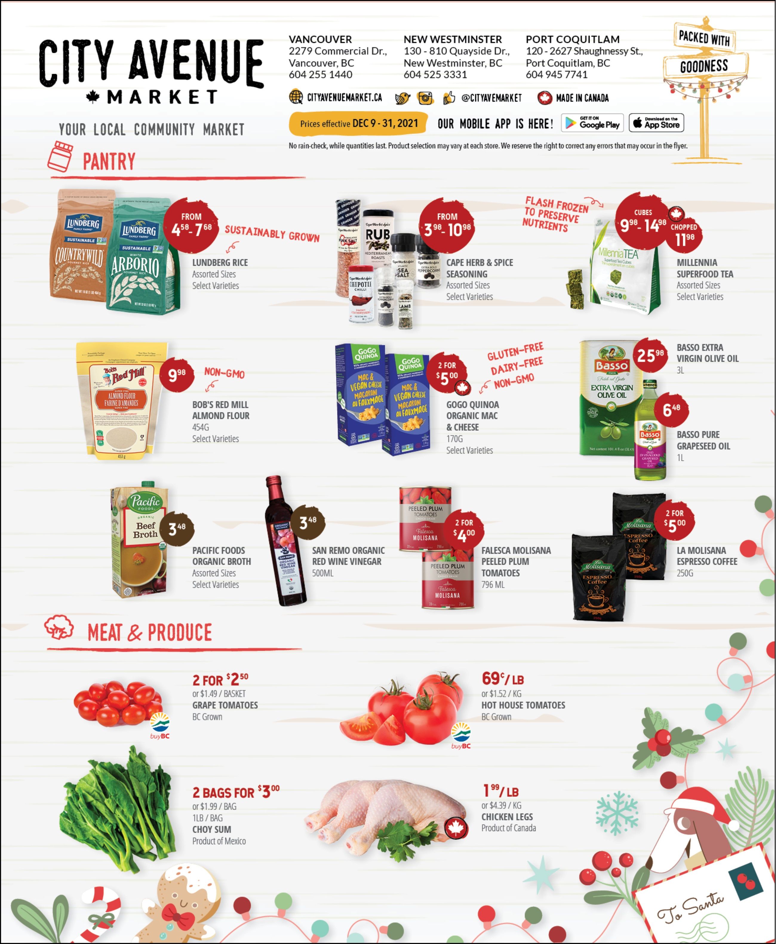 City Avenue Market Flyer December 9 to 31