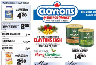 Claytons Heritage Market Flyer December 10 to 16