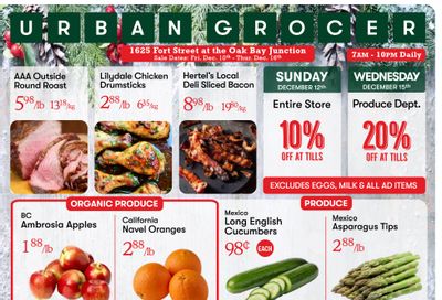 Urban Grocer Flyer December 10 to 16