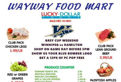 WayWay Food Mart Flyer December 10 to 16
