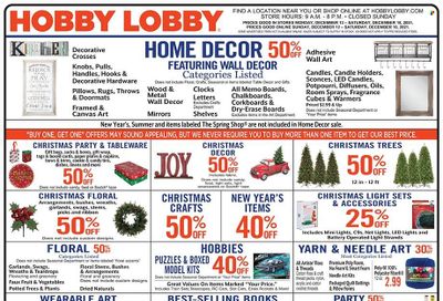 Hobby Lobby Weekly Ad Flyer December 12 to December 19
