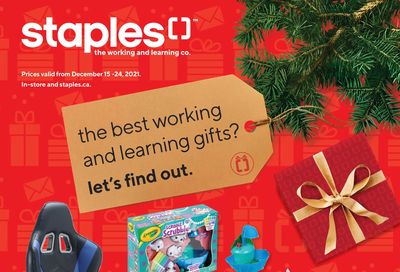 Staples Holiday Gift Guide December 15 to 24