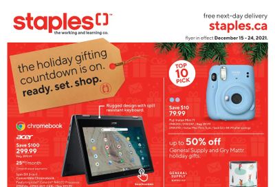 Staples Flyer December 15 to 24