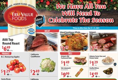 Tru Value Foods Flyer December 15 to 21