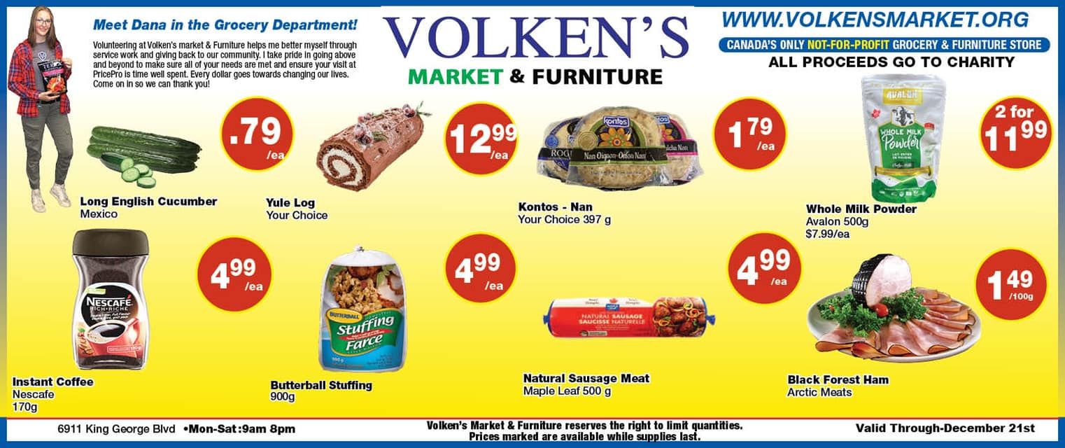 Volken's Market & Furniture Flyer December 15 to 21