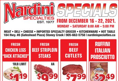 Nardini Specialties Flyer December 16 to 22