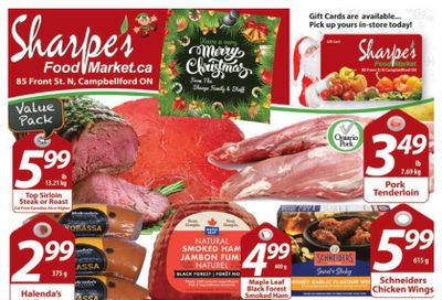 Sharpe's Food Market Flyer December 16 to 31