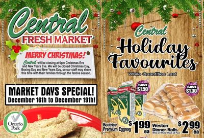 Central Fresh Market Flyer December 16 to 31