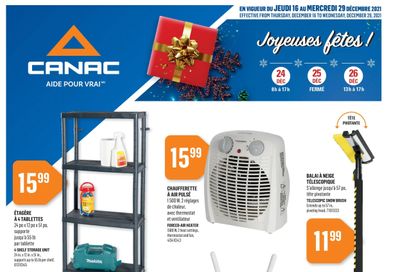 Canac Flyer December 16 to 29
