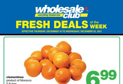 Wholesale Club (ON) Fresh Deals of the Week Flyer December 16 to 22