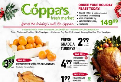 Coppa's Fresh Market Flyer December 16 to 29