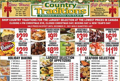 Country Traditions Flyer December 16 to 31