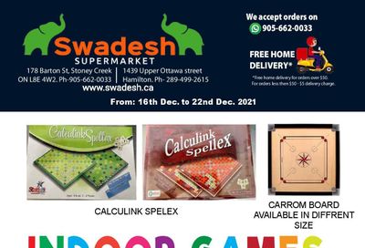 Swadesh Supermarket Flyer December 16 to 22