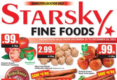 Starsky Foods (Hamilton) Flyer December 16 to 29
