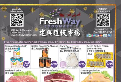 FreshWay Foodmart Flyer December 17 to 23