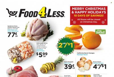 Food 4 Less (CA) Weekly Ad Flyer December 17 to December 24