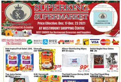 Superking Supermarket (London) Flyer December 17 to 23