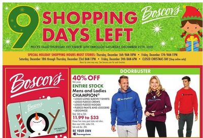 Boscov's (CT, DE, MD, NJ, NY, PA) Weekly Ad Flyer December 17 to December 24