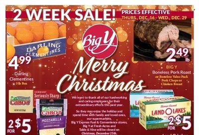 Big Y (CT) Weekly Ad Flyer December 17 to December 24