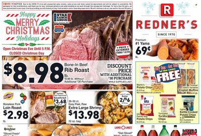 Redner's Markets (DE, MD, PA) Weekly Ad Flyer December 17 to December 24