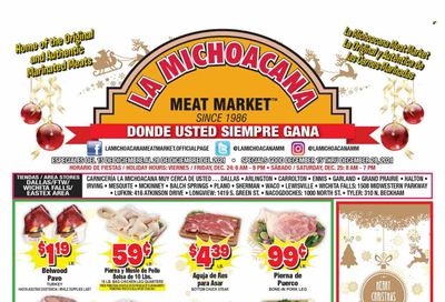 La Michoacana Meat Market (TX) Weekly Ad Flyer December 17 to December 24