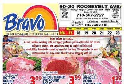 Bravo Supermarkets (CT, FL, MA, NJ, NY, PA) Weekly Ad Flyer December 17 to December 24