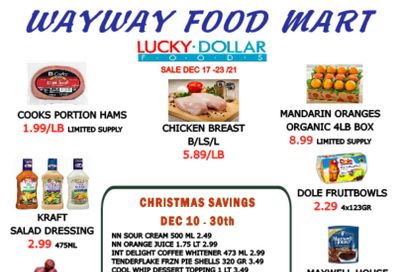 WayWay Food Mart Flyer December 17 to 23