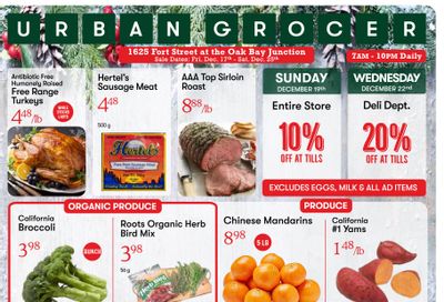 Urban Grocer Flyer December 17 to 23