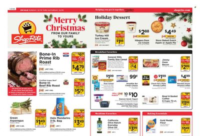 ShopRite (CT, DE, MD, NJ, NY, PA) Weekly Ad Flyer December 18 to December 25