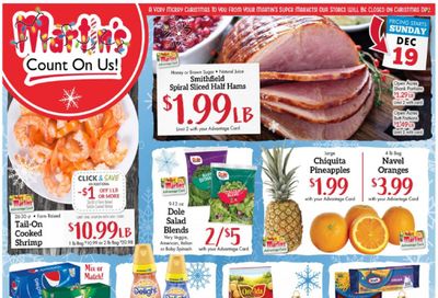 Martin’s (IN, MI) Weekly Ad Flyer December 18 to December 25
