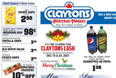 Claytons Heritage Market Flyer December 17 to 23