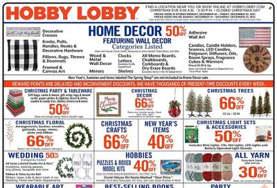 Hobby Lobby Weekly Ad Flyer December 19 to December 26