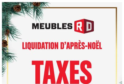 Meubles RD Flyer December 20 to January 2