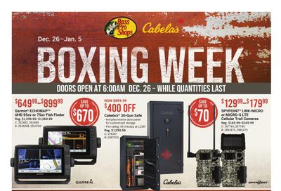 Bass Pro Shops 2021 Boxing Week Sale Flyer December 26 to January 5