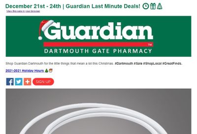 Guardian (Dartmouth Gate) Flyer December 21 to 24