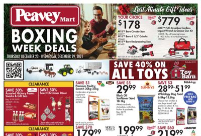 Peavey Mart Boxing Week Deals Flyer December 23 to 29, 2021